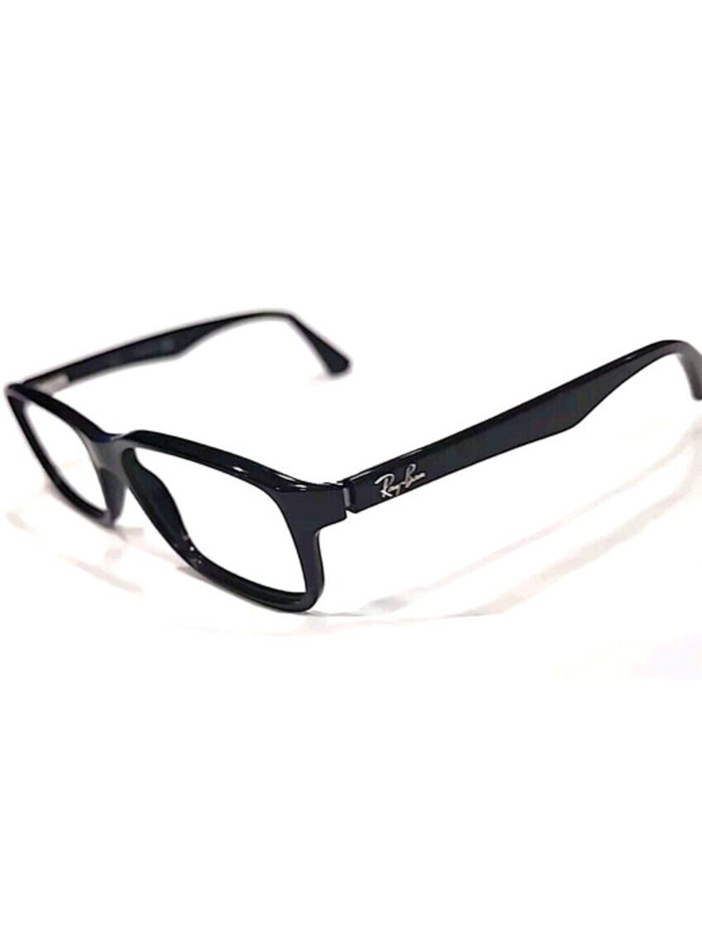 Ray Ban RB5199 2000 Black Rectangle Eyeglasses Frame 54-17 140 Small Crack Tip